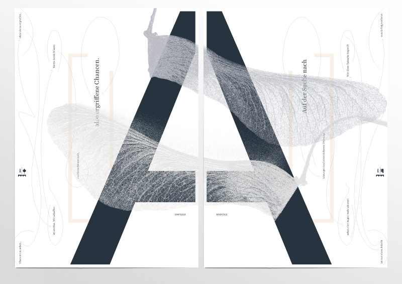 Avenas Avecan Plakat Corporate Design Grafikdesign Typografie Kommunikationsdesign Saar
