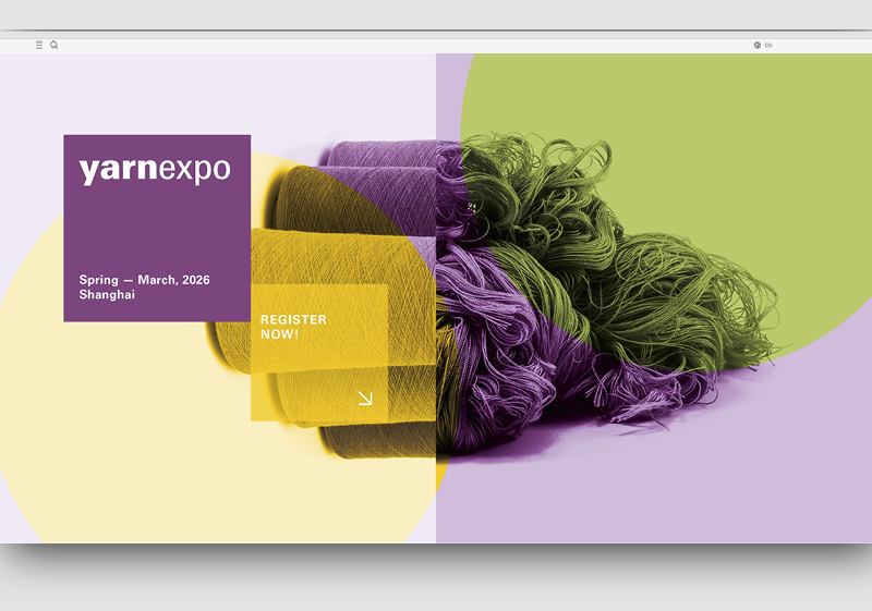Yarn Expo Shanghai Shenzhen Messe Frankfurt Hongkong Saarbruecken Corporate Design Gestaltung Key Visual Art Direction Typografie Grafikdesign Kommunikationsdesign